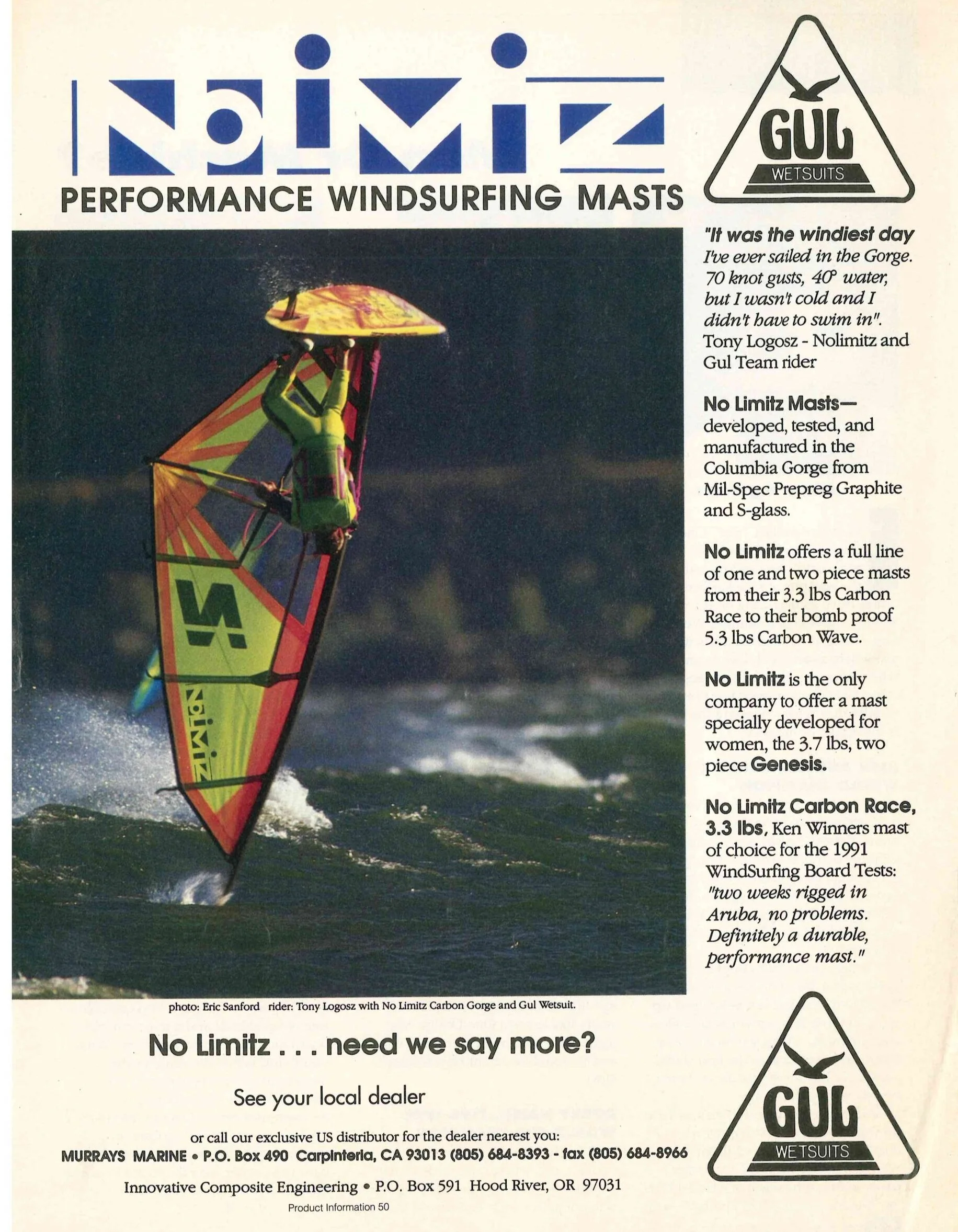 About — NoLimitz Foil and Windsurf Masts